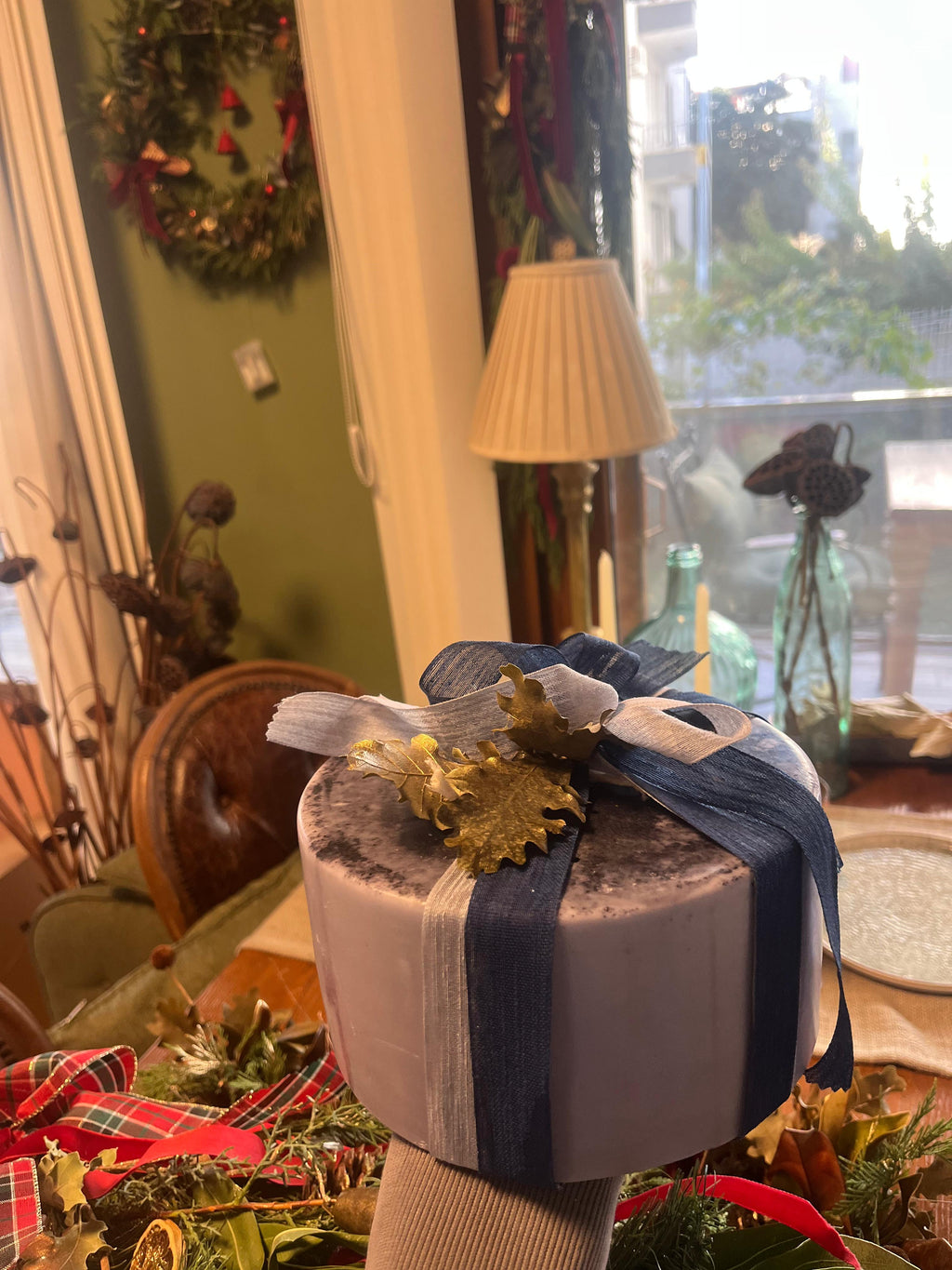 Mavi Harman Büyük Mum