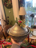 Antik Gri Kapalı Çanak – Soft Pembe