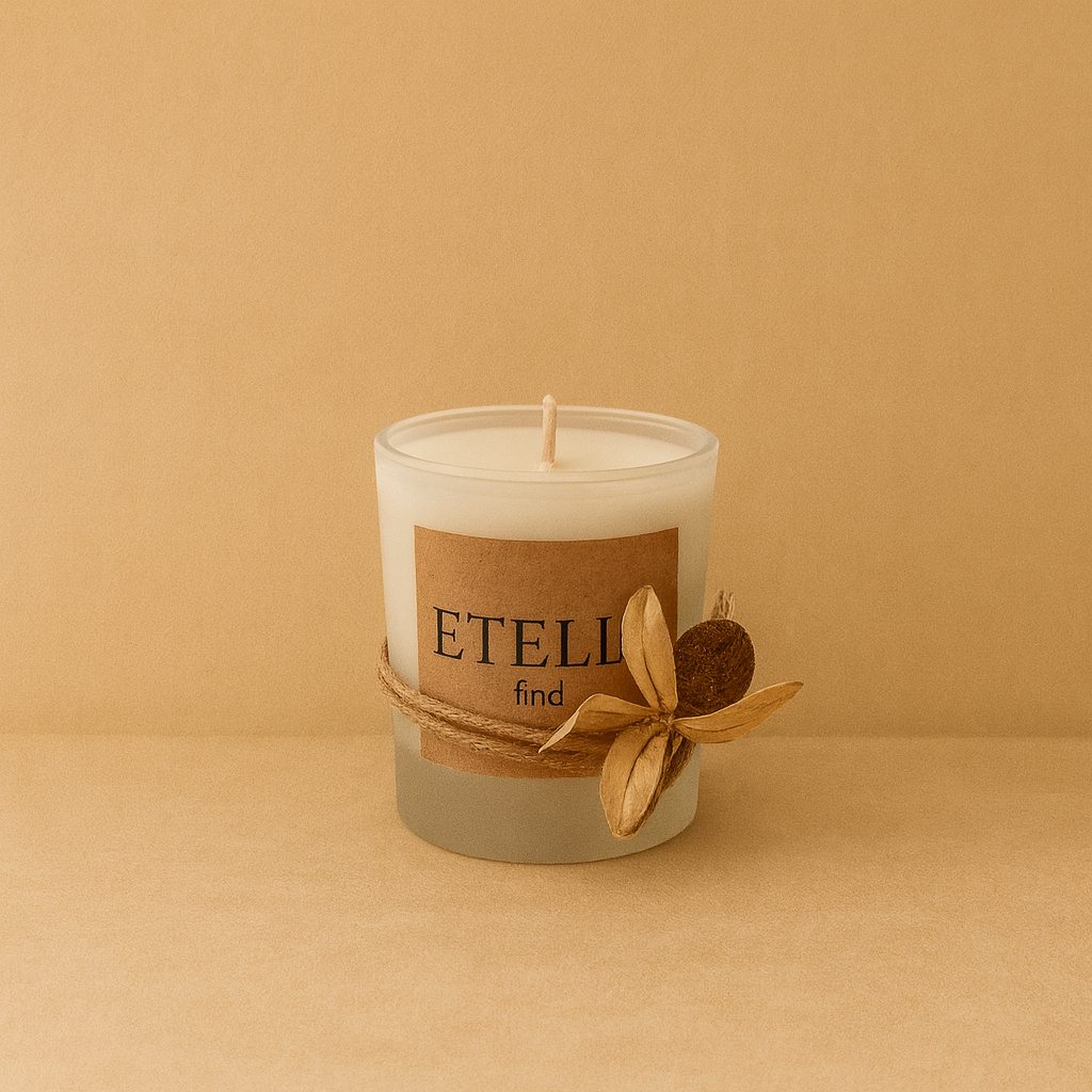 Mat Buzlu Cam Klasik Form – Beyaz Kokulu Mum