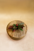 Ahşap Kapaklı Büyük Boy Kahve Kokulu Soya Mum