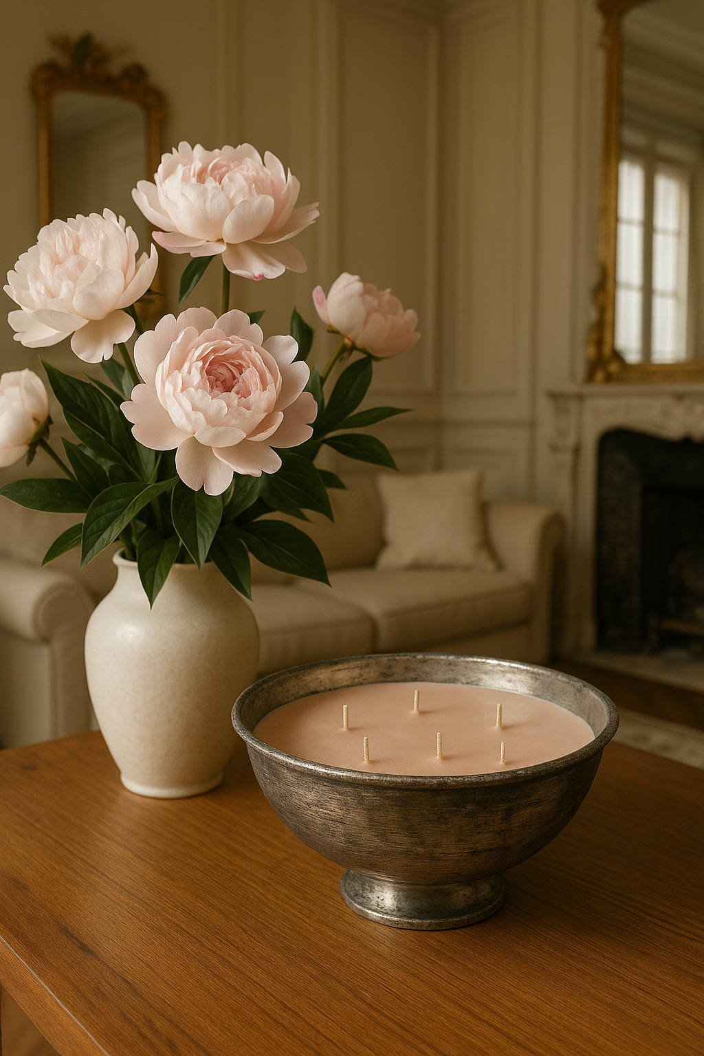 Antik Gri Kapalı Çanak – Soft Pembe