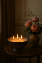 Antik Gri Kapalı Çanak – Soft Pembe