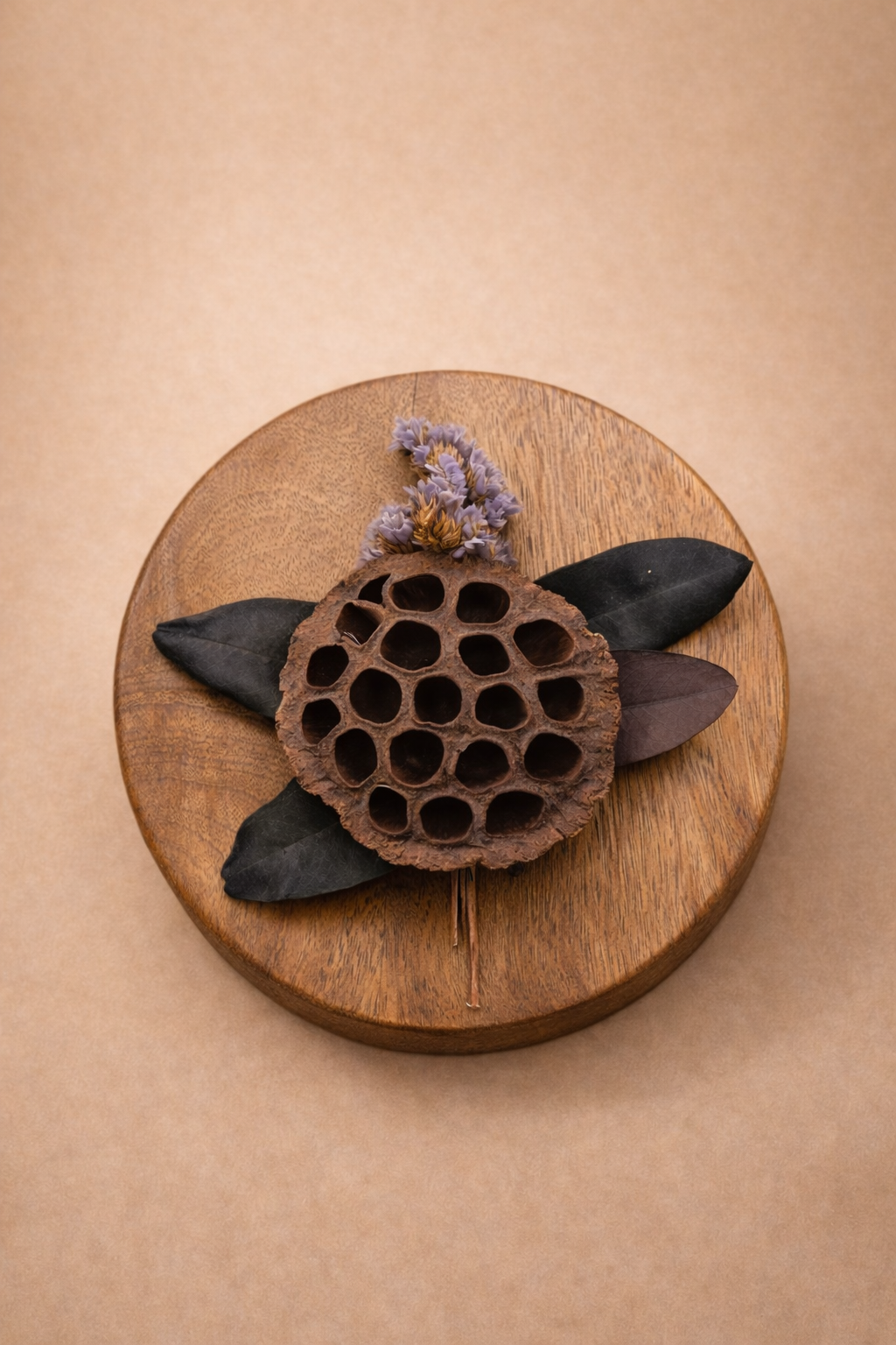 Ahşap Kapaklı Büyük Boy Kahve Kokulu Soya Mum