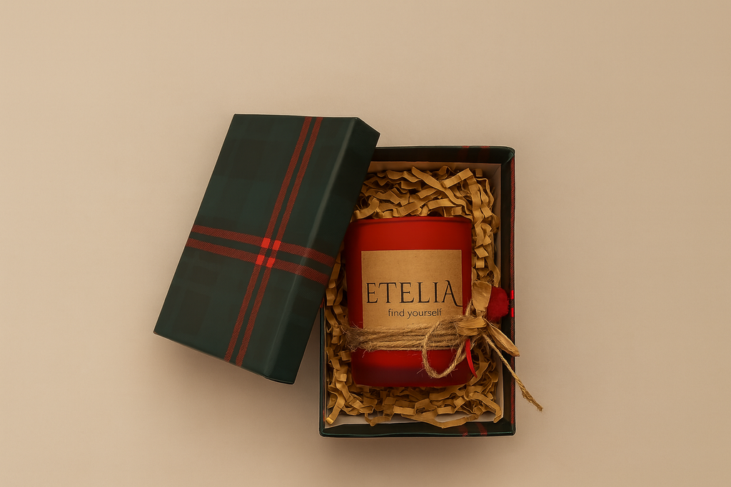 Mat Buzlu Cam Klasik Form – Kırmızı Kokulu Mum