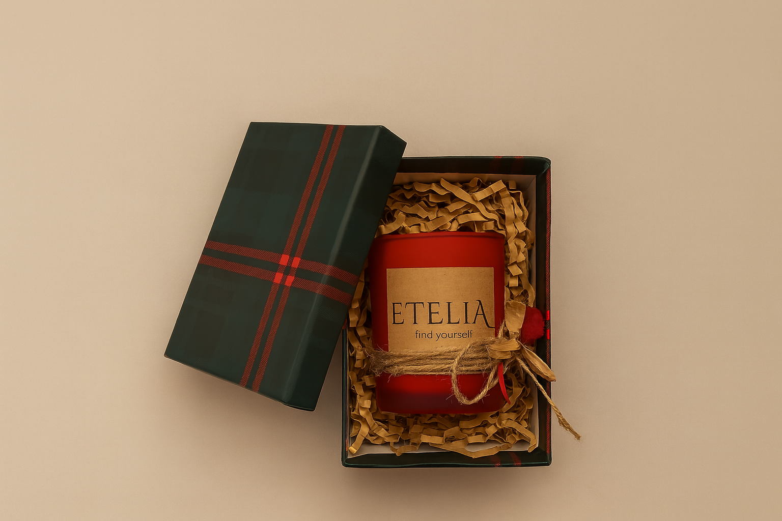 Mat Buzlu Cam Klasik Form – Kırmızı Kokulu Mum