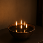 Antik Bakır Koyu Lacivert Mum