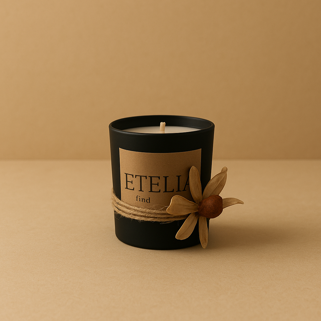 Mat Buzlu Cam Klasik Form – Siyah Kokulu Mum