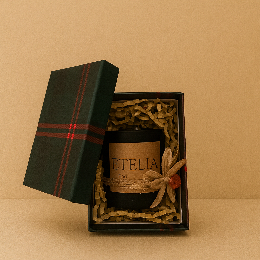 Mat Buzlu Cam Klasik Form – Siyah Kokulu Mum