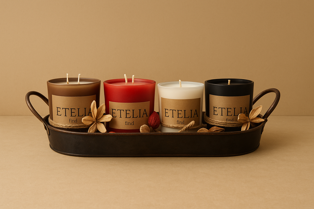 Mat Buzlu Cam Klasik Form – Kahverengi Kokulu Mum